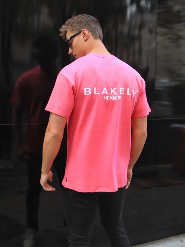 Members Relaxed T-Shirt - Neon Pink sold by Blakely