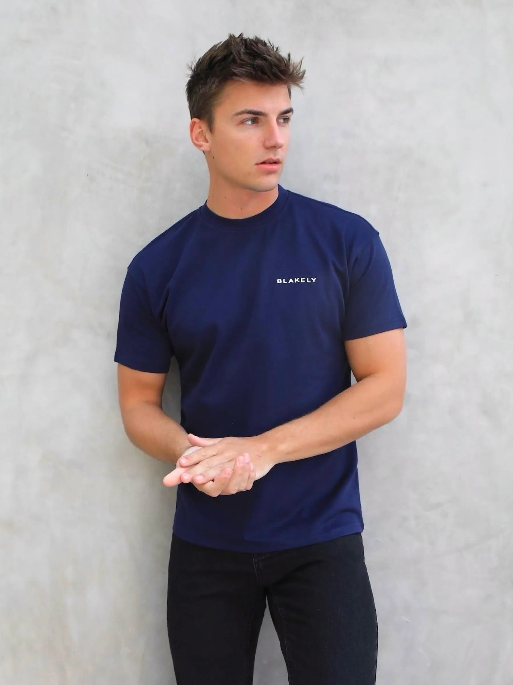 Series Relaxed T-Shirt - Navy sold by Blakely