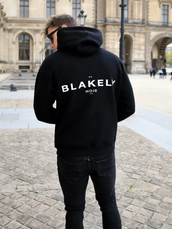 Noir II Relaxed Hoodie - Black sold by Blakely