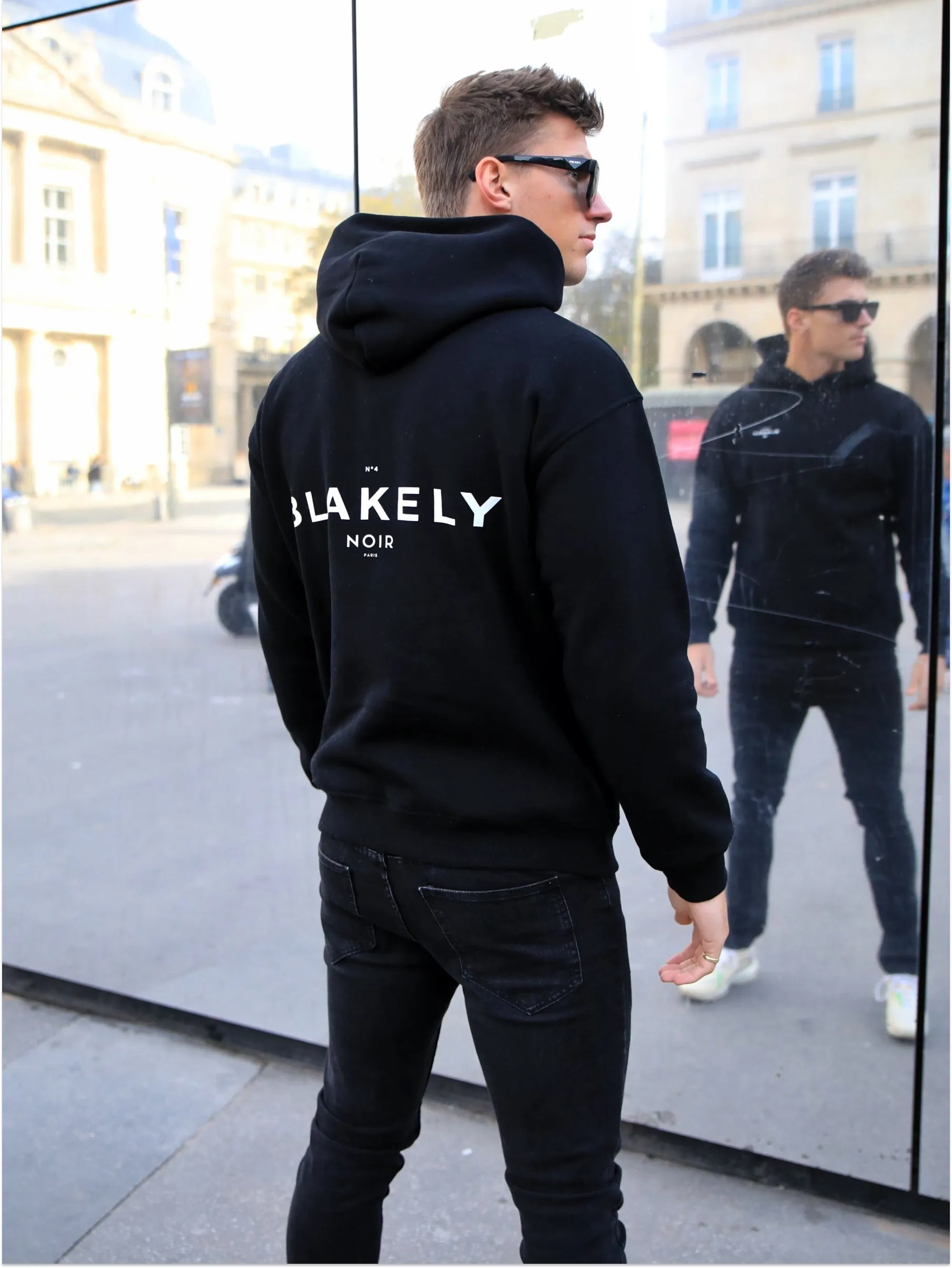 Noir II Relaxed Hoodie - Black sold by Blakely product image thumbnail 2