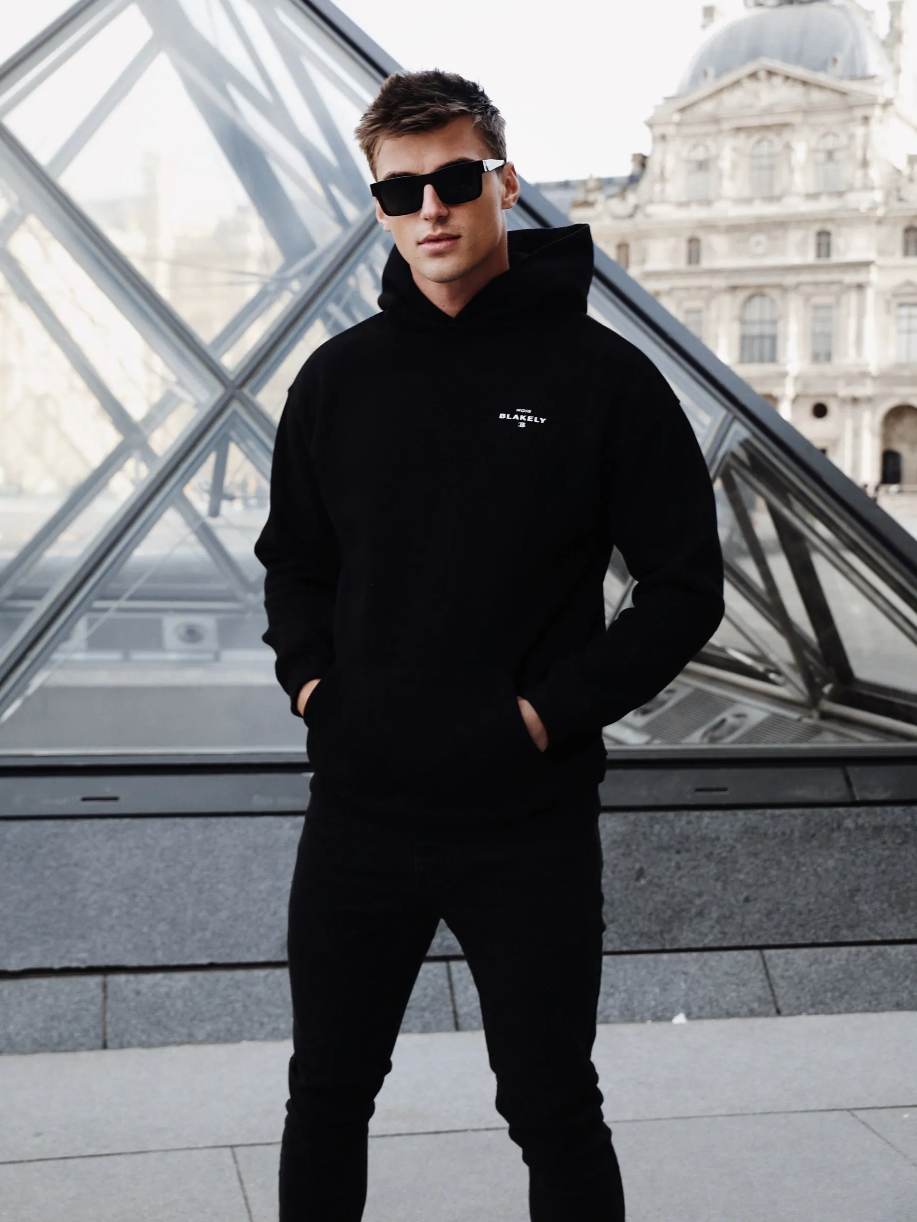 Noir II Relaxed Hoodie - Black sold by Blakely product image thumbnail 4