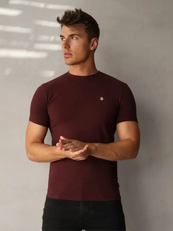 Livorno T-Shirt - Burgundy sold by Blakely