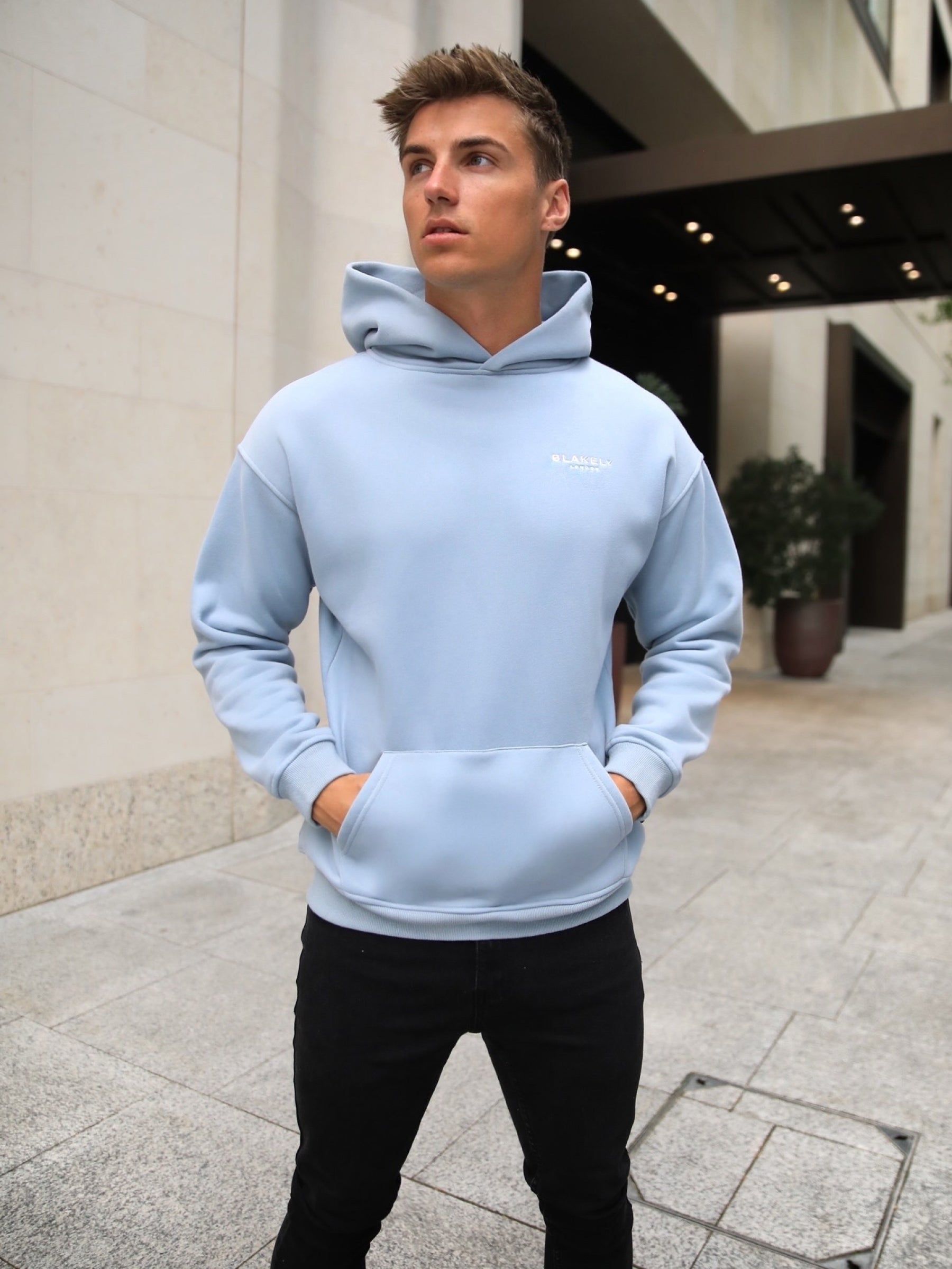 Universal Relaxed Hoodie - Ice Blue sold by Blakely