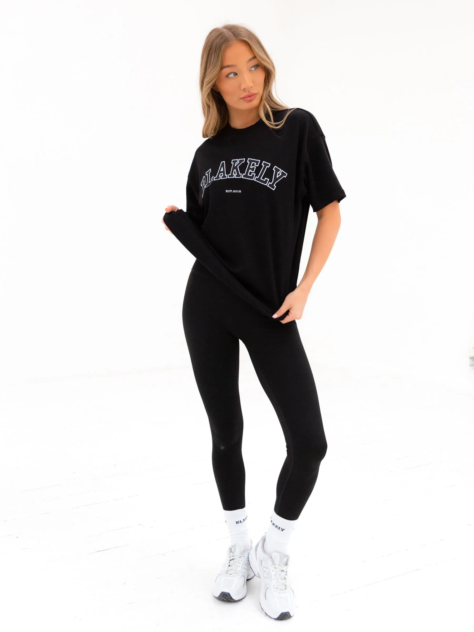 Varsity Oversized T-Shirt - Black sold by Blakely product image thumbnail 4