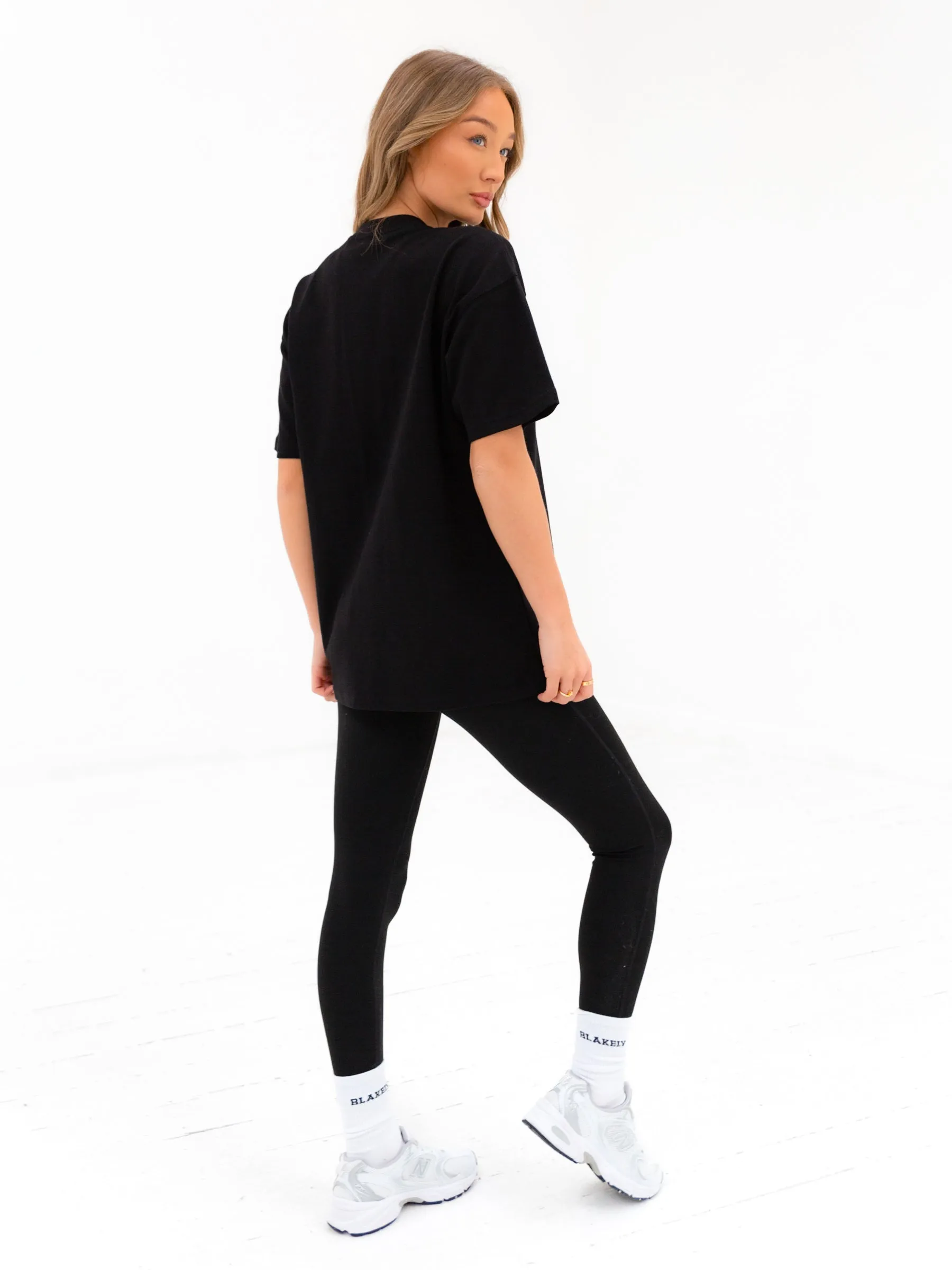 Varsity Oversized T-Shirt - Black sold by Blakely product image thumbnail 5