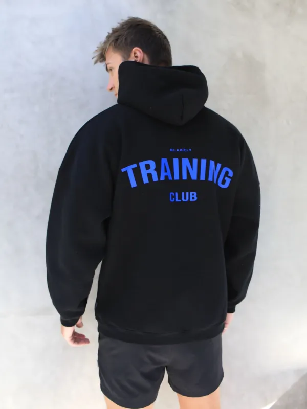 Training Club Relaxed Hoodie - Black & Blue sold by Blakely