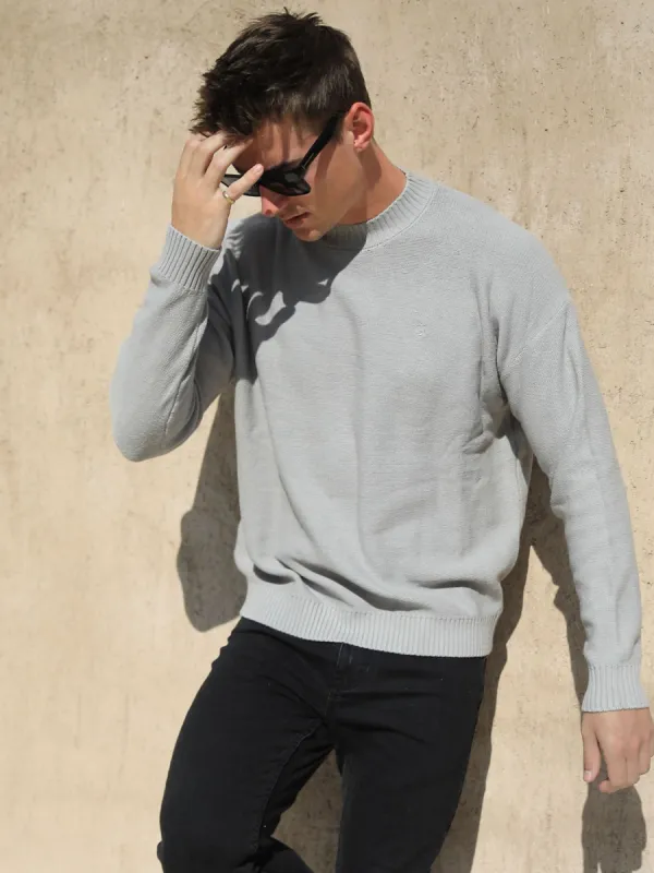 Huxley Knit Jumper - Pale Concrete sold by Blakely