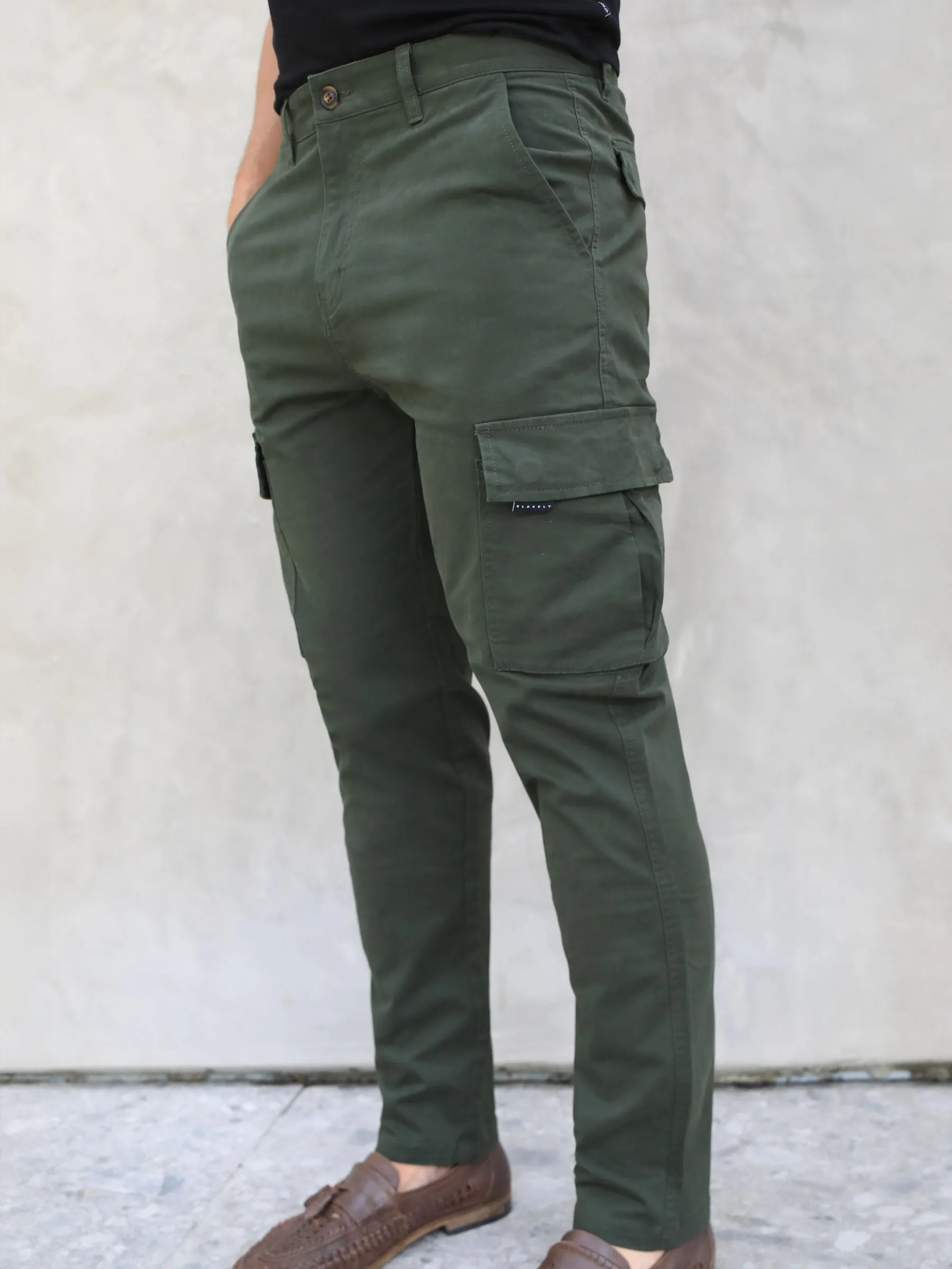 Cargo Trousers - Khaki Green sold by Blakely product image thumbnail 2