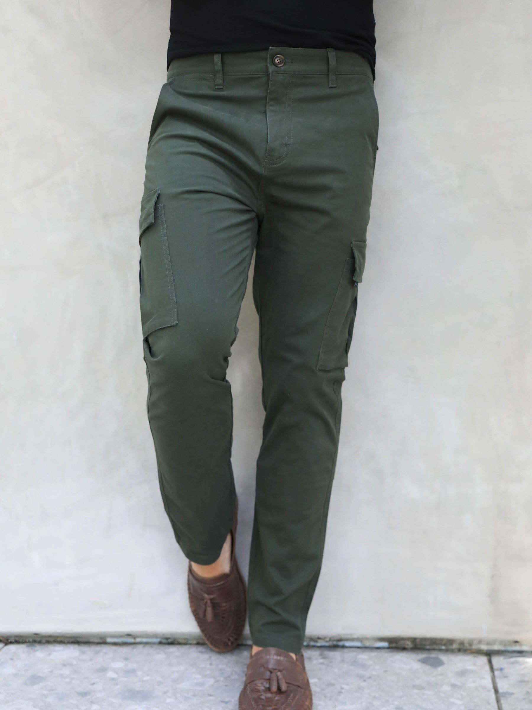 Straight Leg Cargo - Khaki Green sold by Blakely product image thumbnail 4