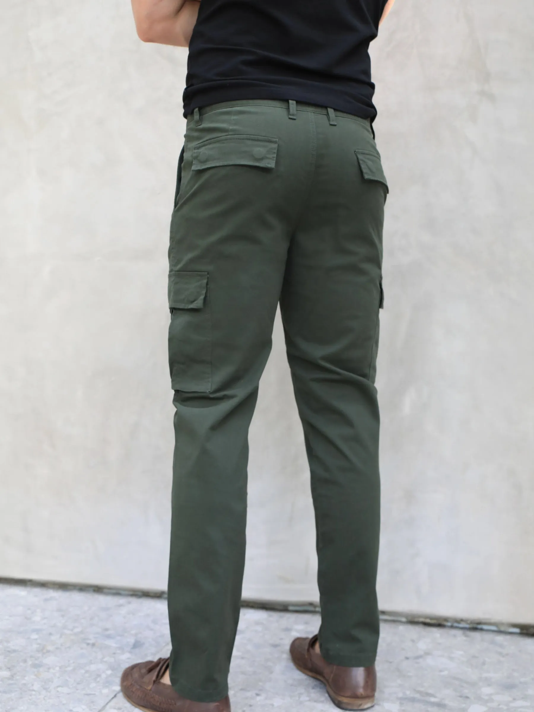 Cargo Trousers - Khaki Green sold by Blakely product image thumbnail 3