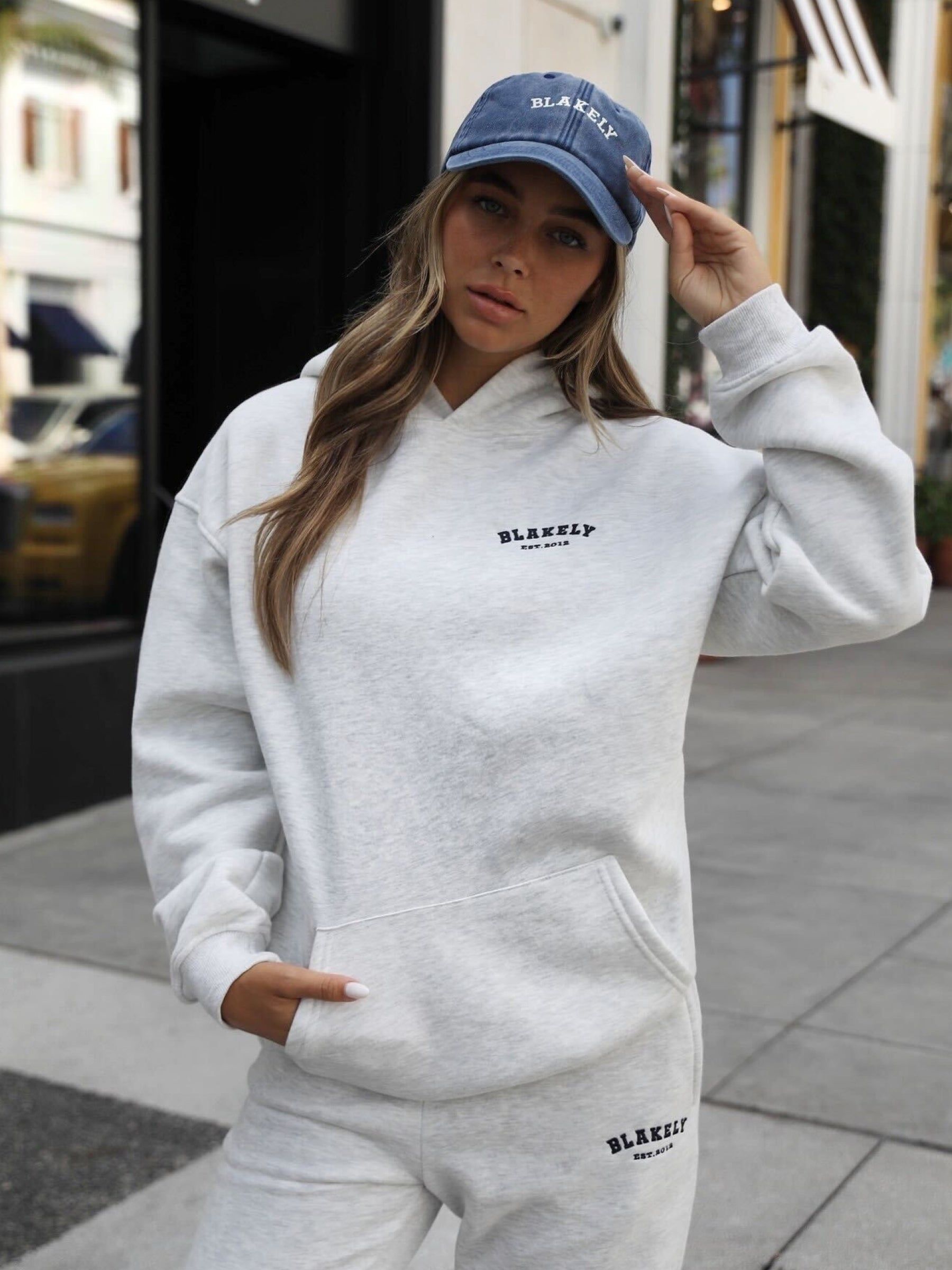 Heritage Womens Relaxed Hoodie - Marl White sold by Blakely product image thumbnail 3
