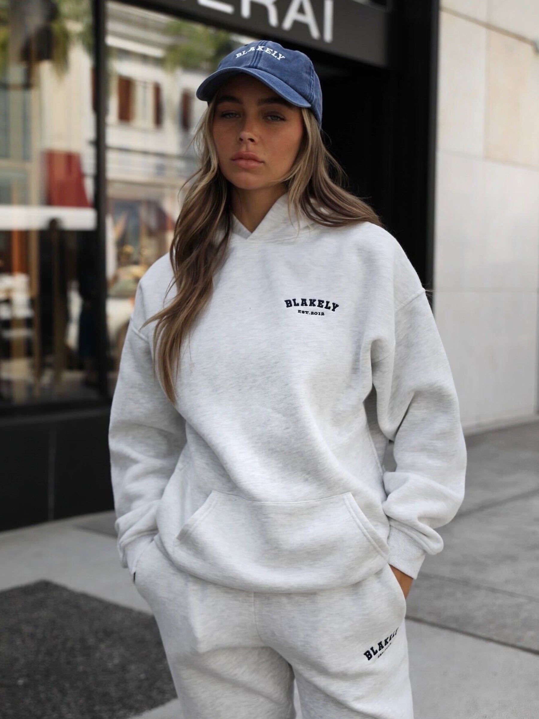 Heritage Womens Relaxed Hoodie - Marl White sold by Blakely product image thumbnail 2