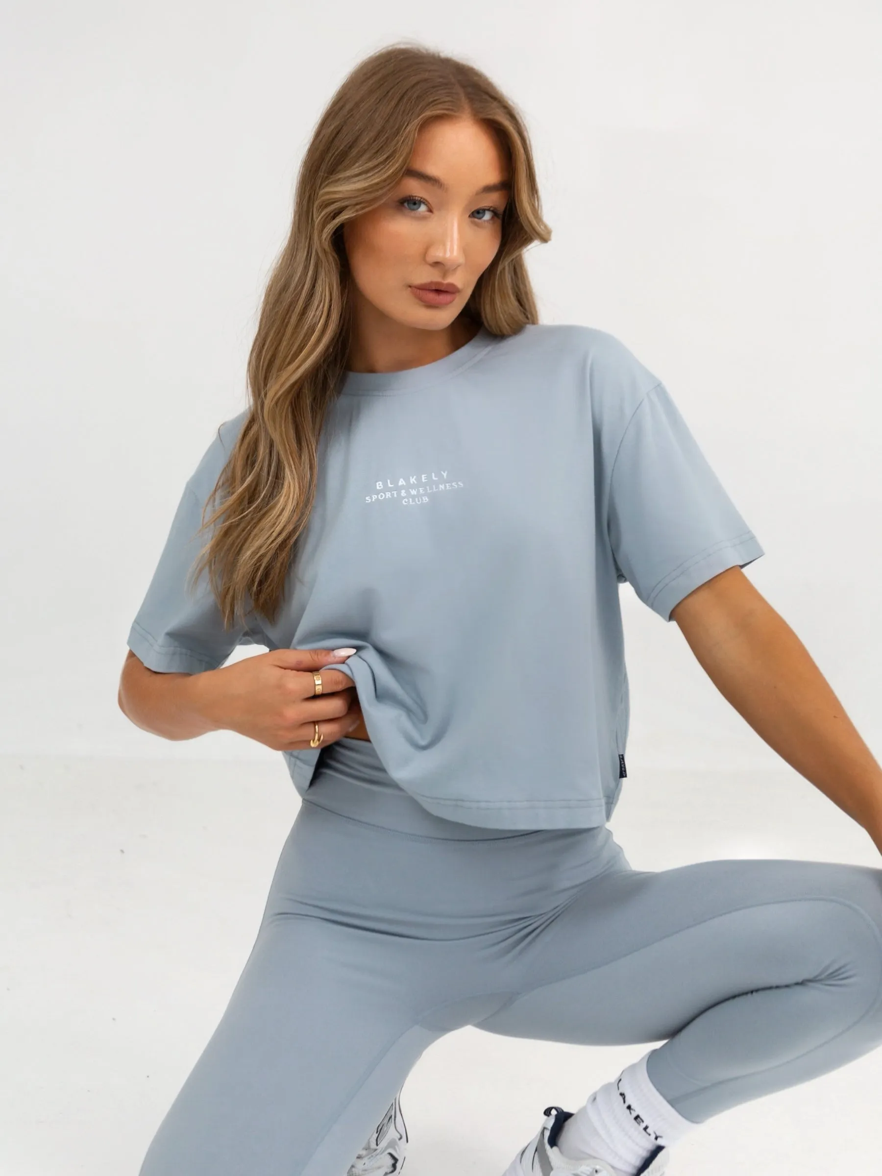 Ultimate Cropped T-Shirt - Ice Blue sold by Blakely product image thumbnail 5
