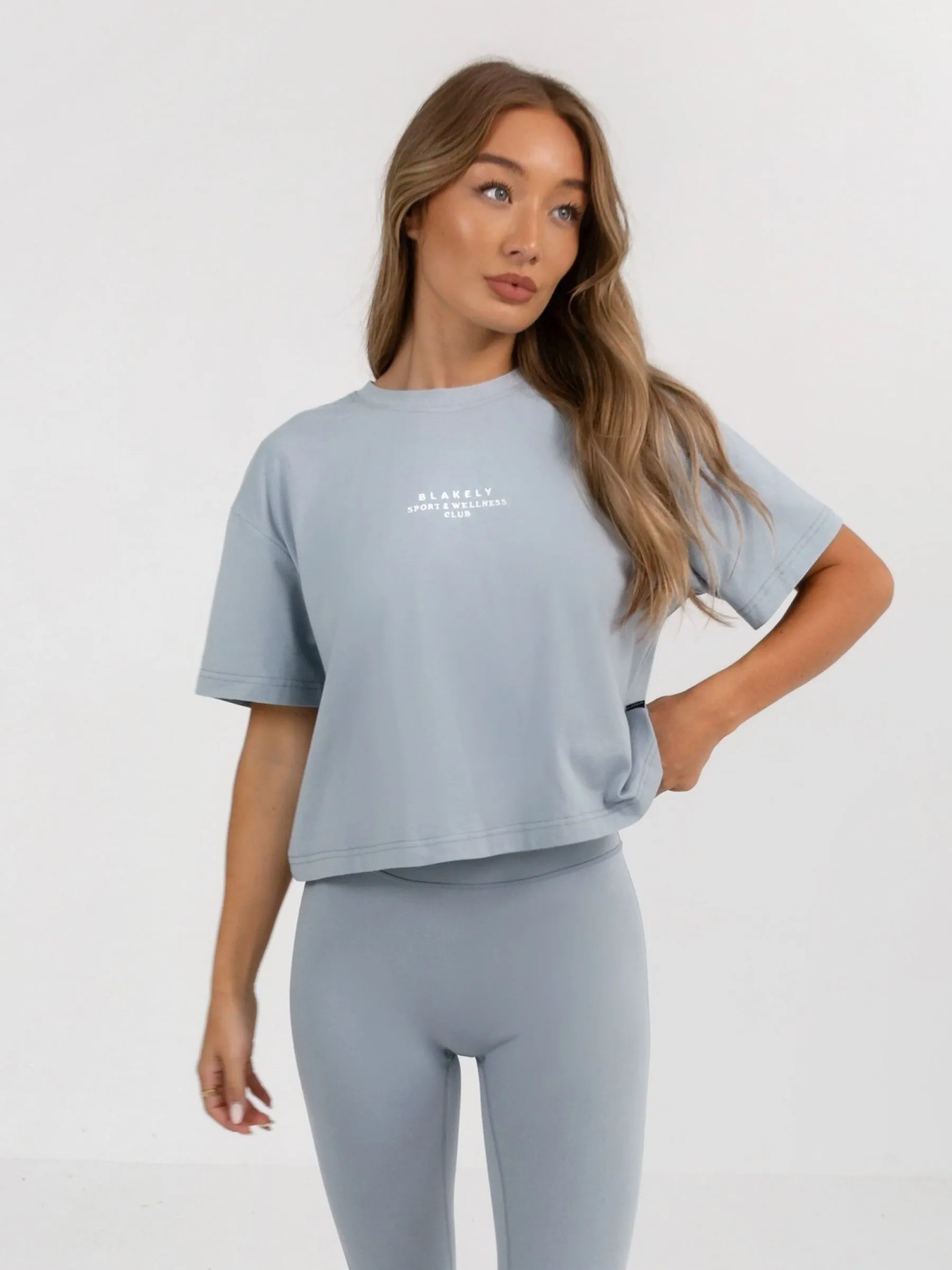 Ultimate Cropped T-Shirt - Ice Blue sold by Blakely product image thumbnail 2