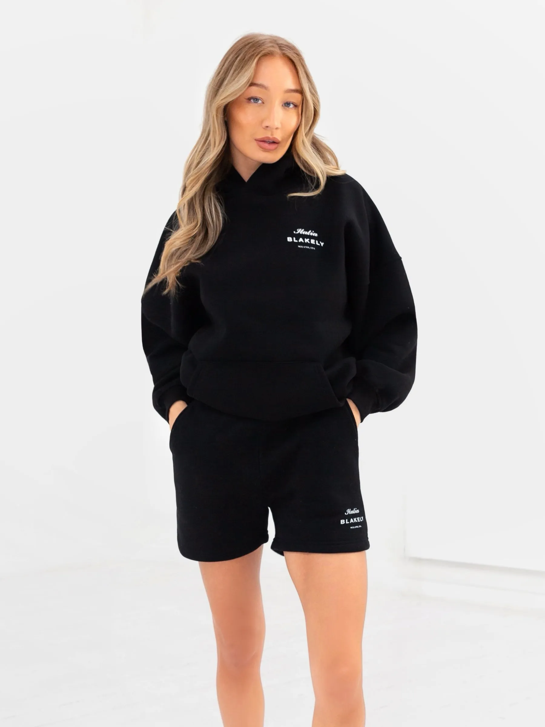 Italia Oversized Hoodie - Black sold by Blakely product image thumbnail 2