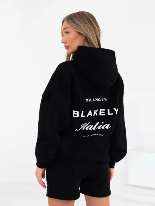 Italia Oversized Hoodie - Black sold by Blakely