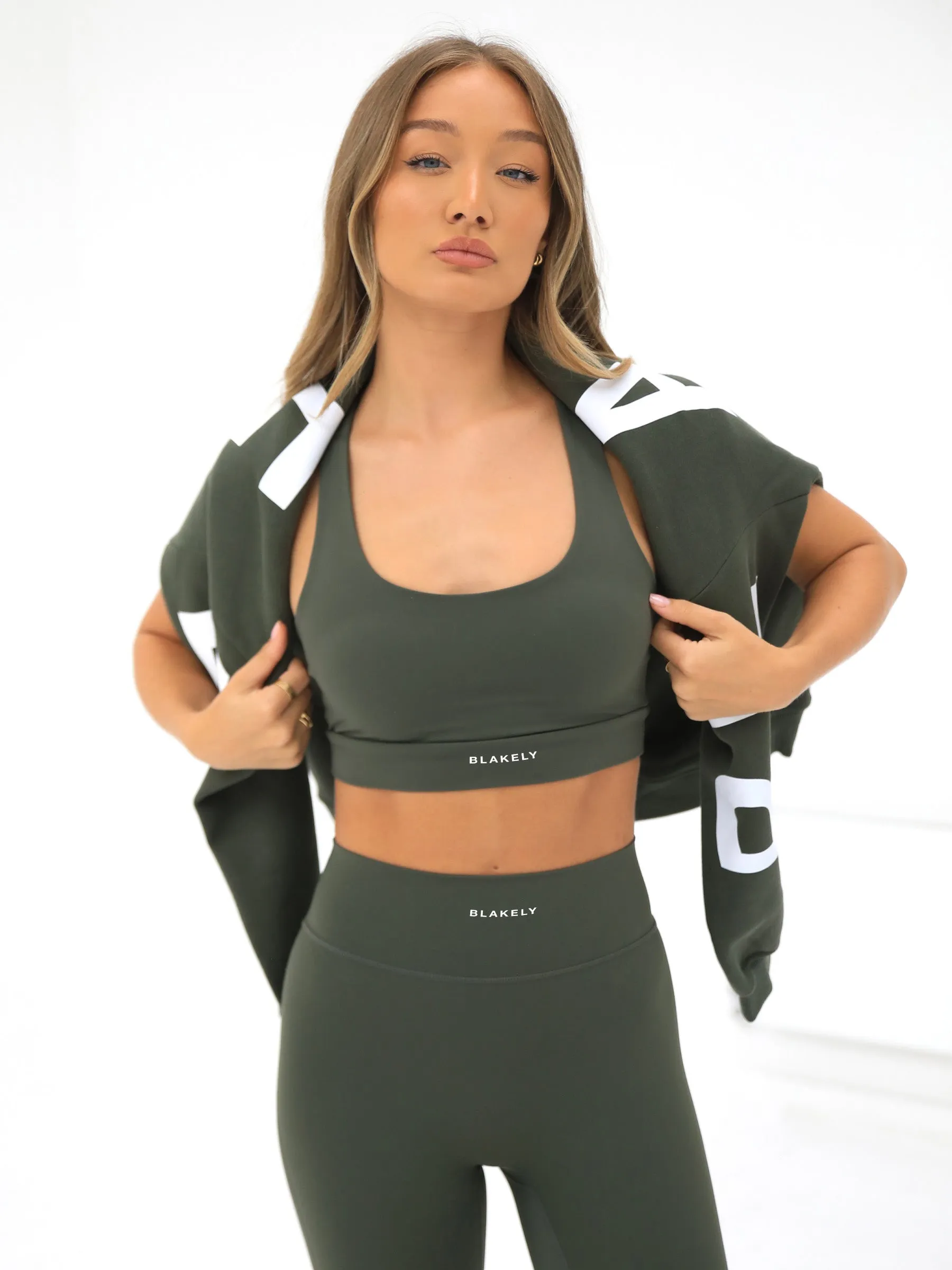 Ultimate Active Bra - Khaki Green sold by Blakely