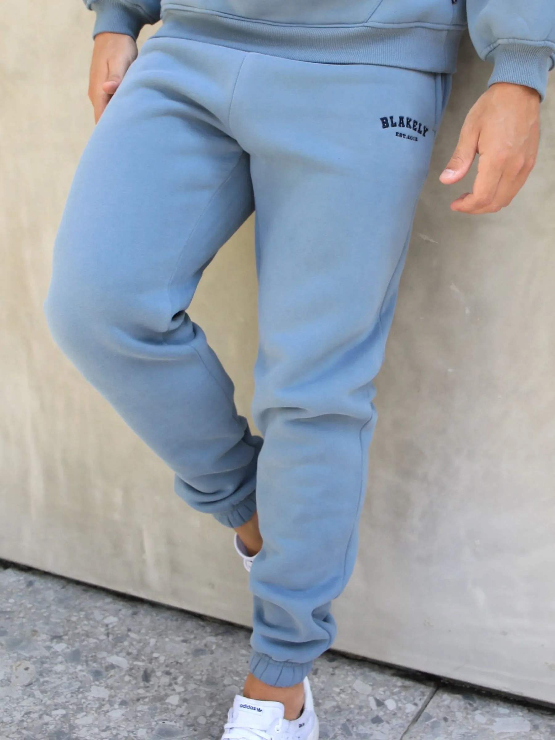 Varsity Relaxed Sweatpants - Blue sold by Blakely