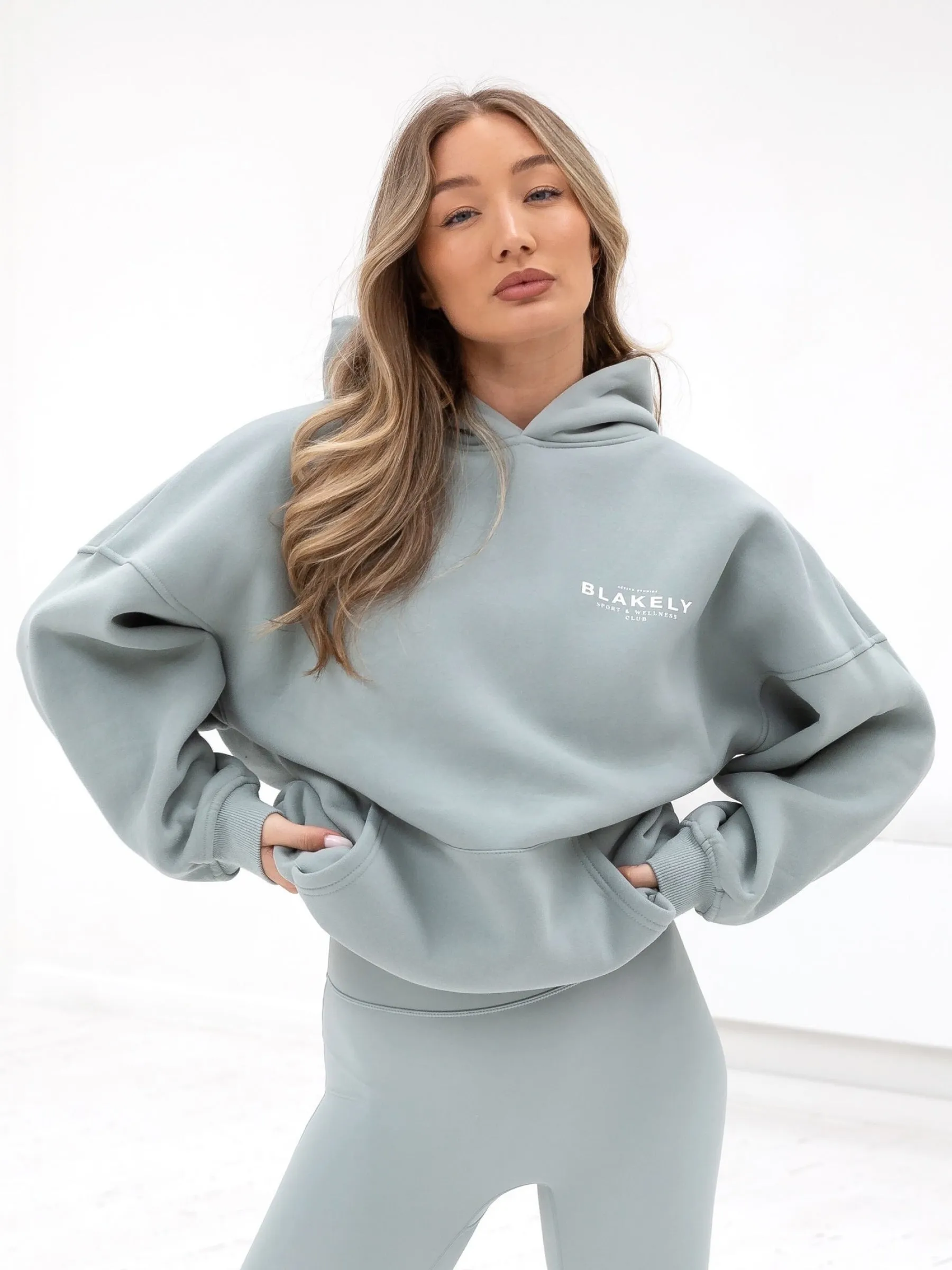 Active Studios Oversized Hoodie - Mineral Blue sold by Blakely product image thumbnail 2
