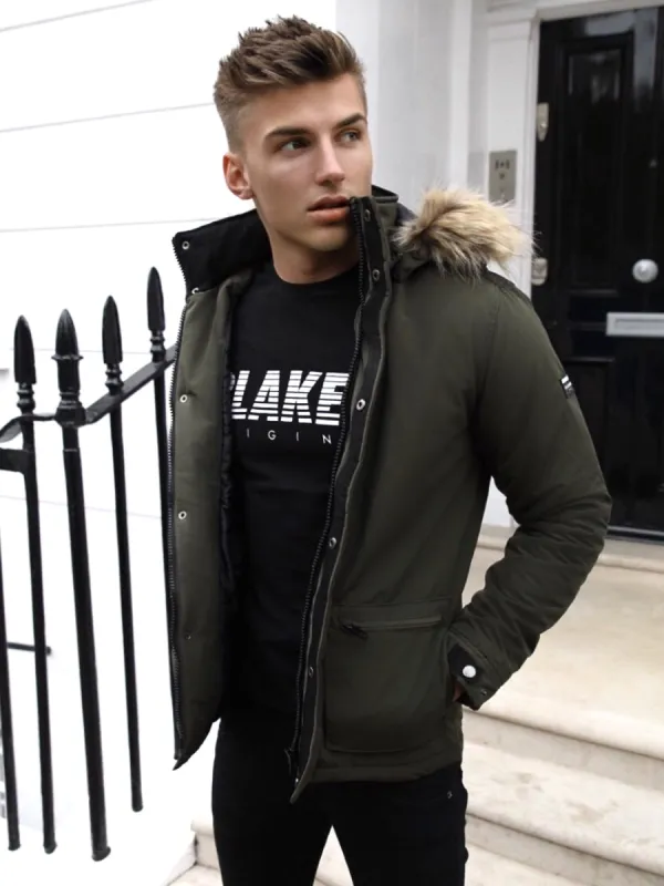 Hersham Coat - Khaki Green sold by Blakely