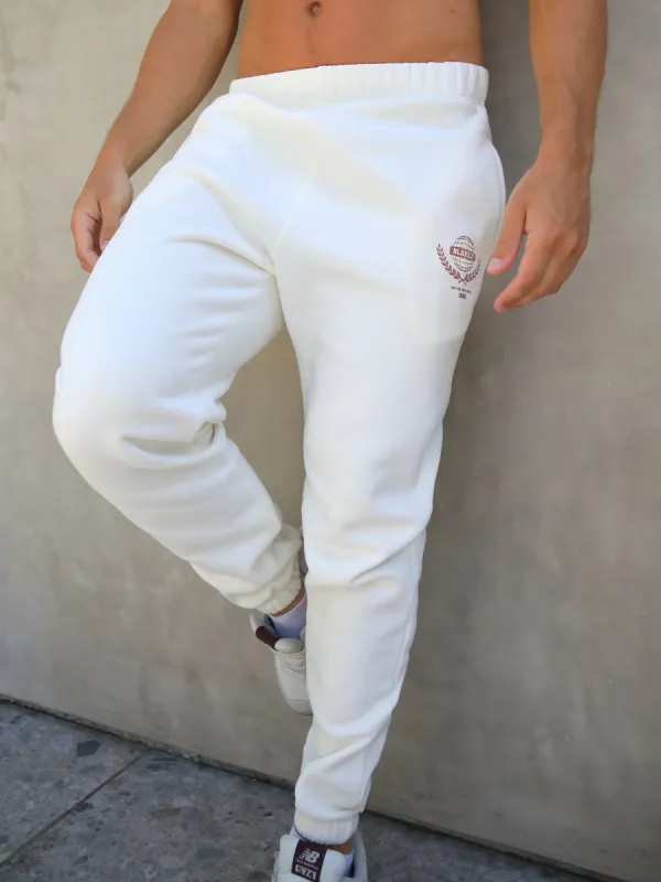 Varsity Sweatpants - Off White sold by Blakely