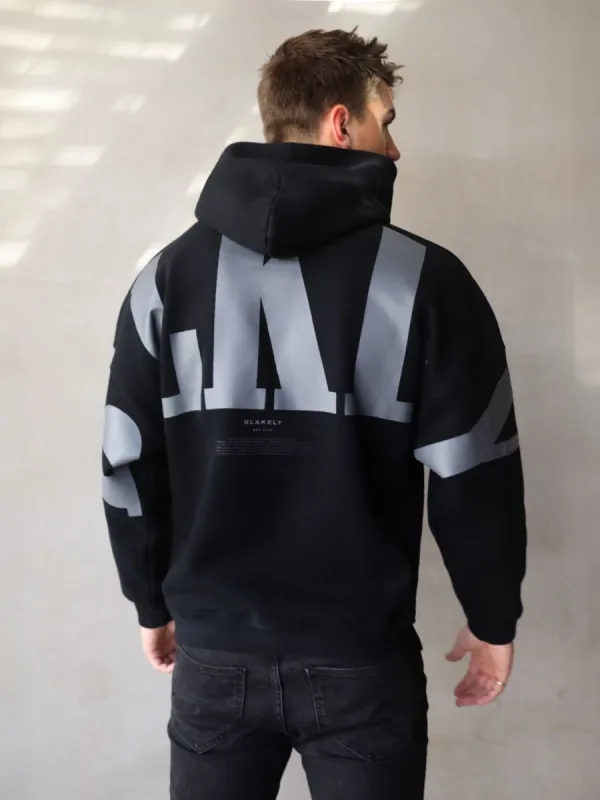 BLKLY Relaxed Hoodie - Black sold by Blakely
