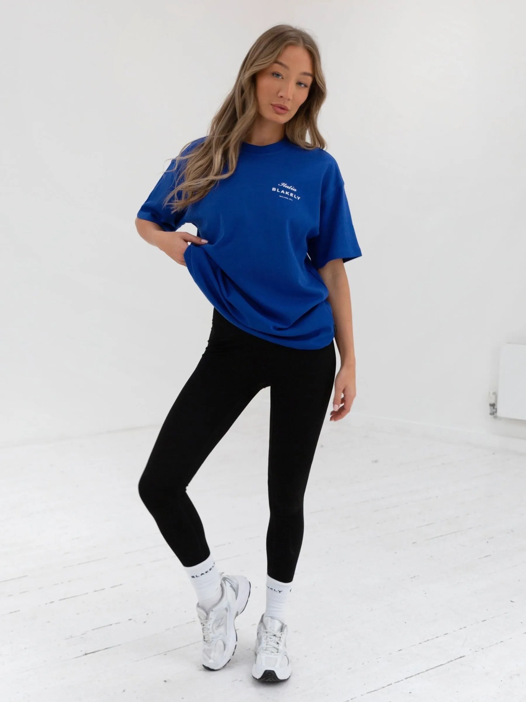 Italia Oversized T-Shirt - Cobalt Blue sold by Blakely product image thumbnail 3