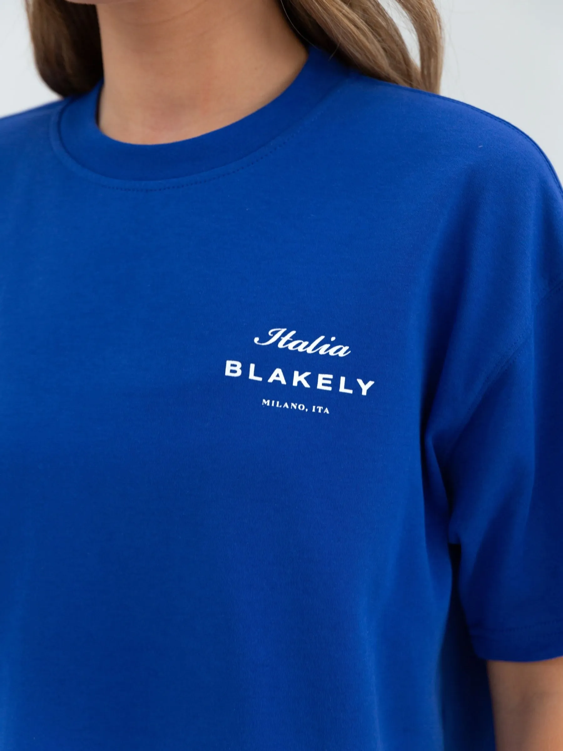 Italia Oversized T-Shirt - Cobalt Blue sold by Blakely product image thumbnail 5