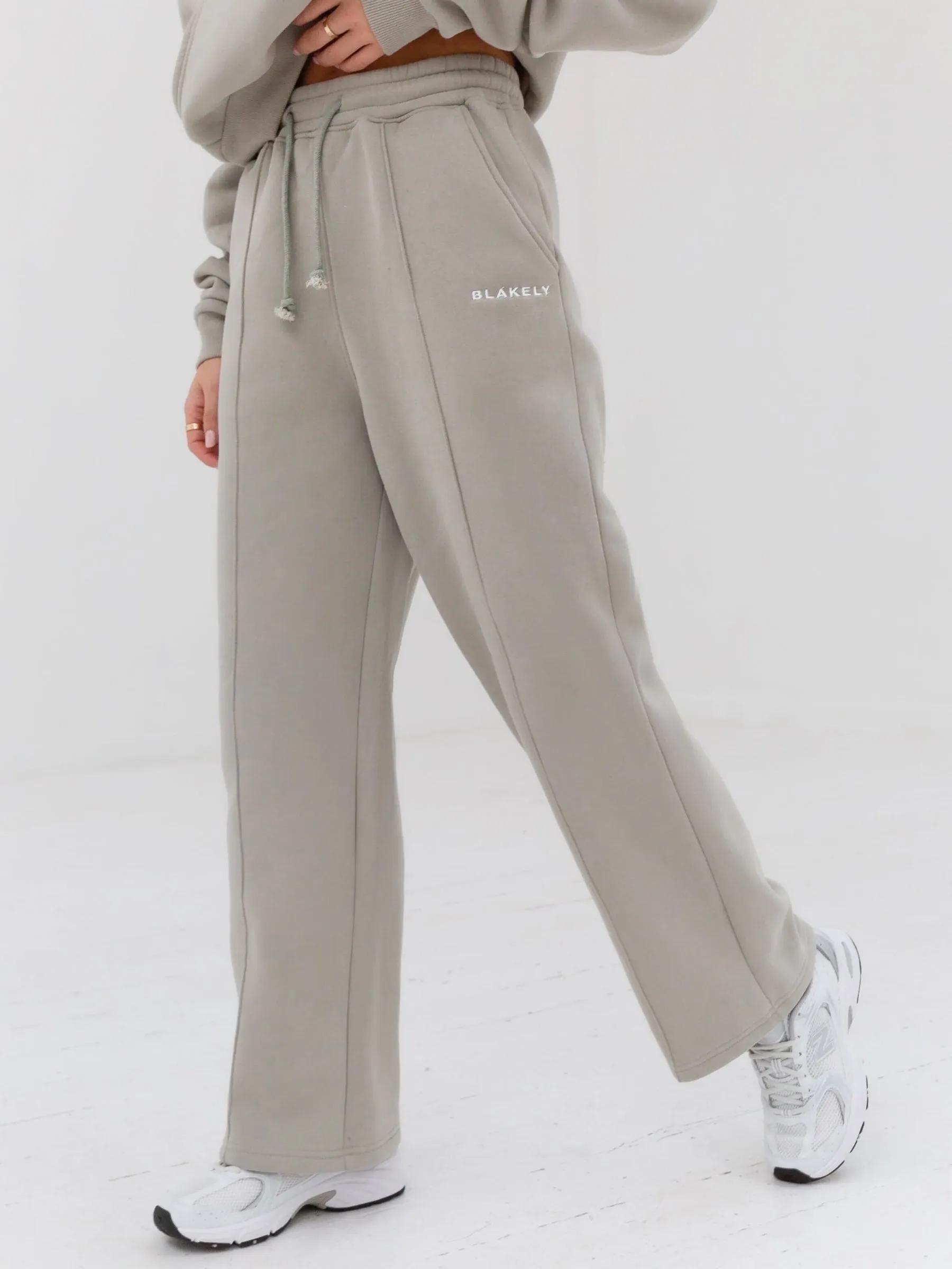 Everyday Wide Leg Sweatpants - Grey sold by Blakely