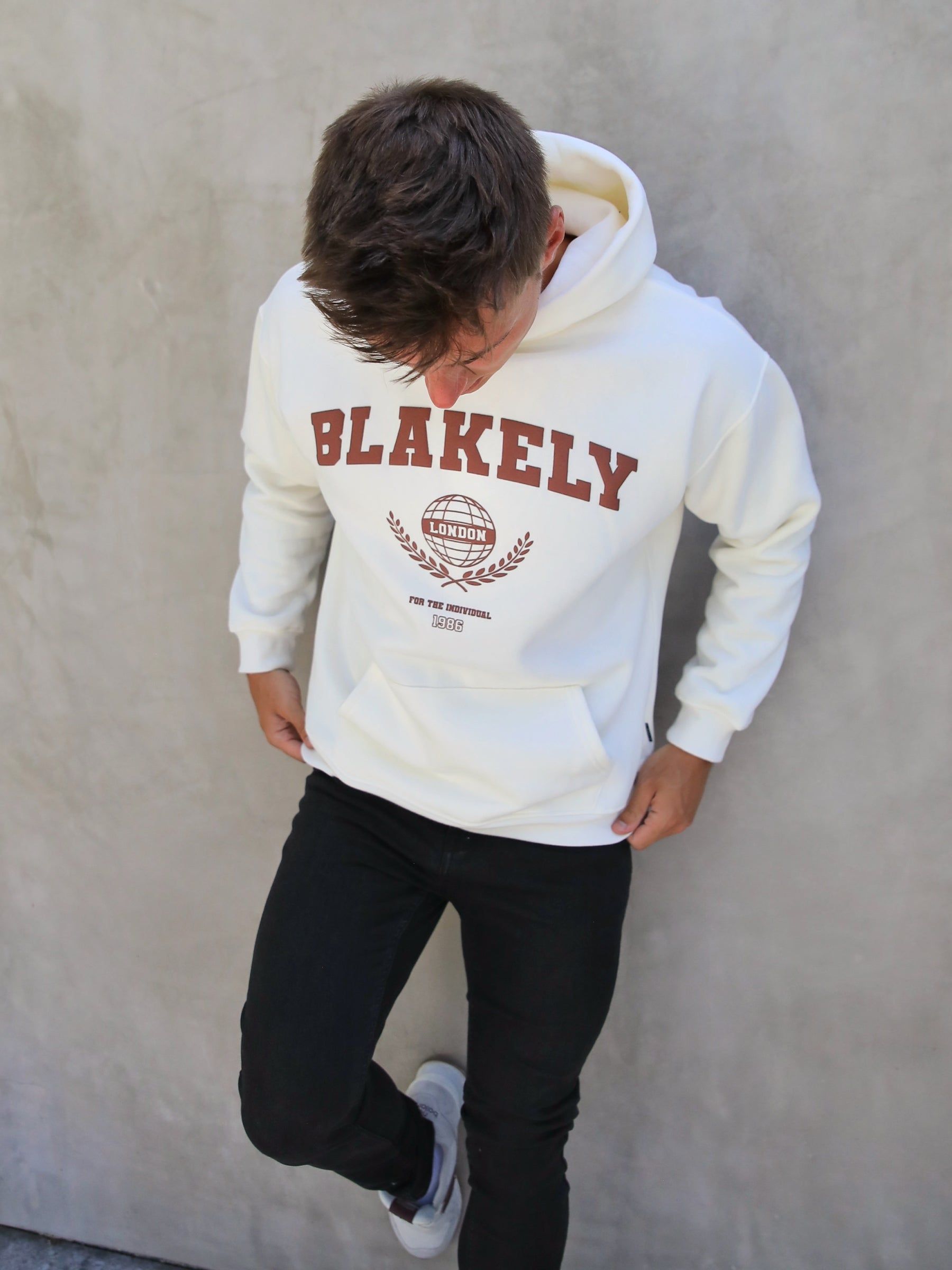 Varsity Relaxed Hoodie - Off White sold by Blakely product image thumbnail 5