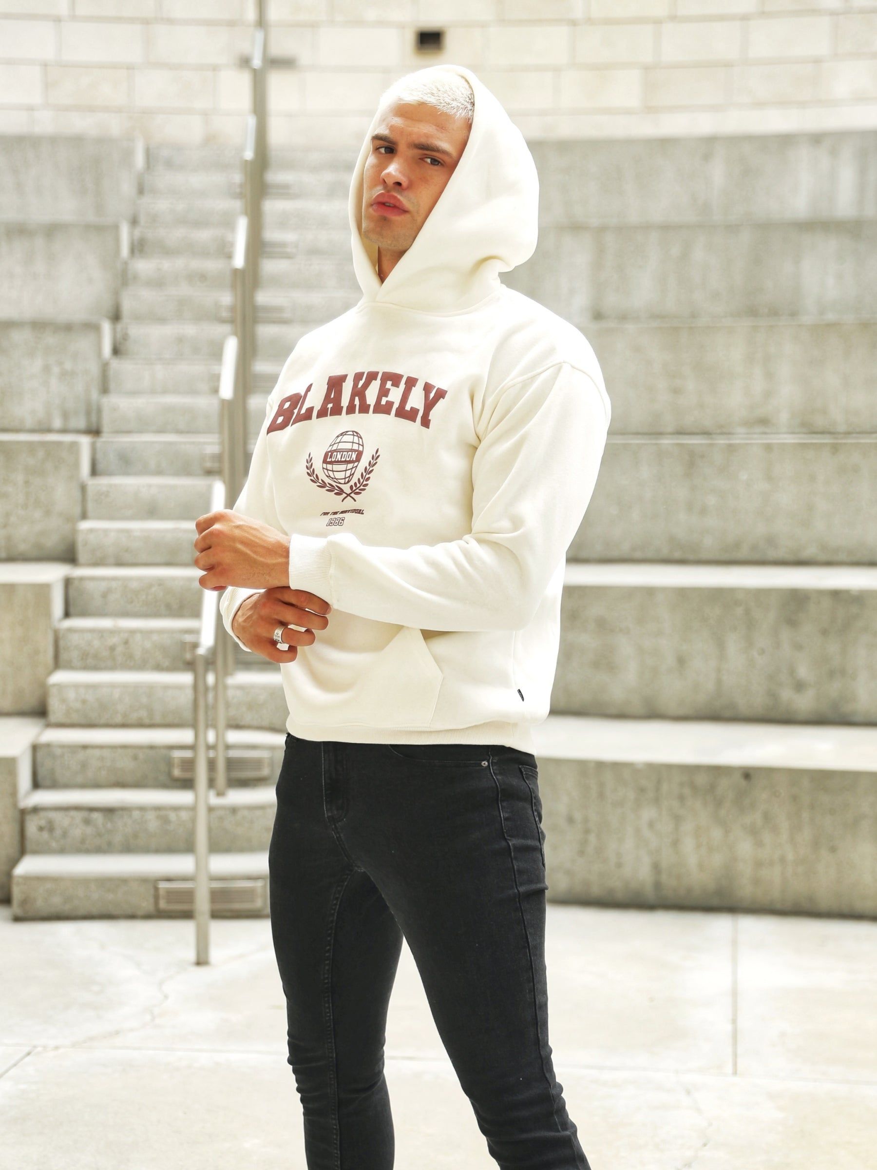 Varsity Relaxed Hoodie - Off White sold by Blakely product image thumbnail 2