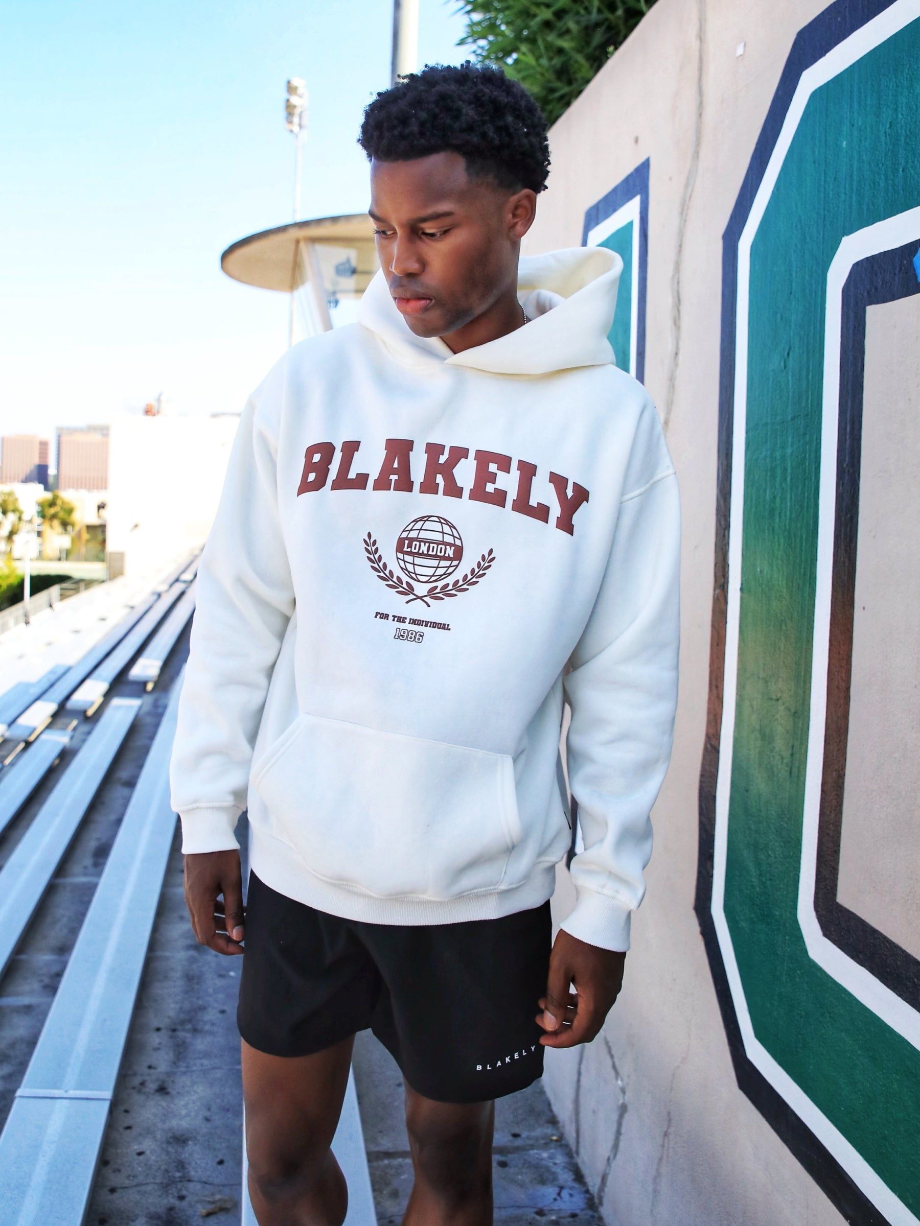 Varsity Relaxed Hoodie - Off White sold by Blakely product image thumbnail 3