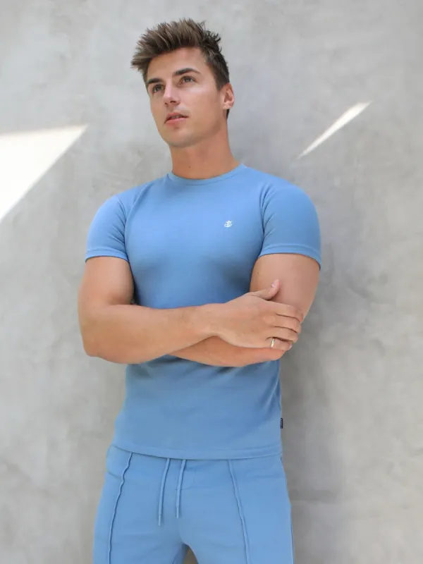 Verona Slim T-Shirt - Light Blue sold by Blakely