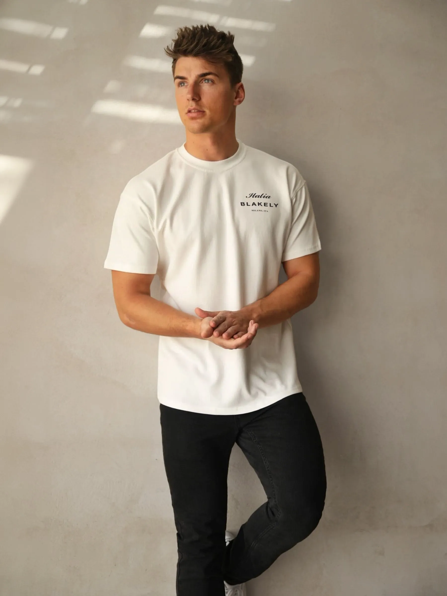 Italia Relaxed T-Shirt - Flat White sold by Blakely product image thumbnail 3