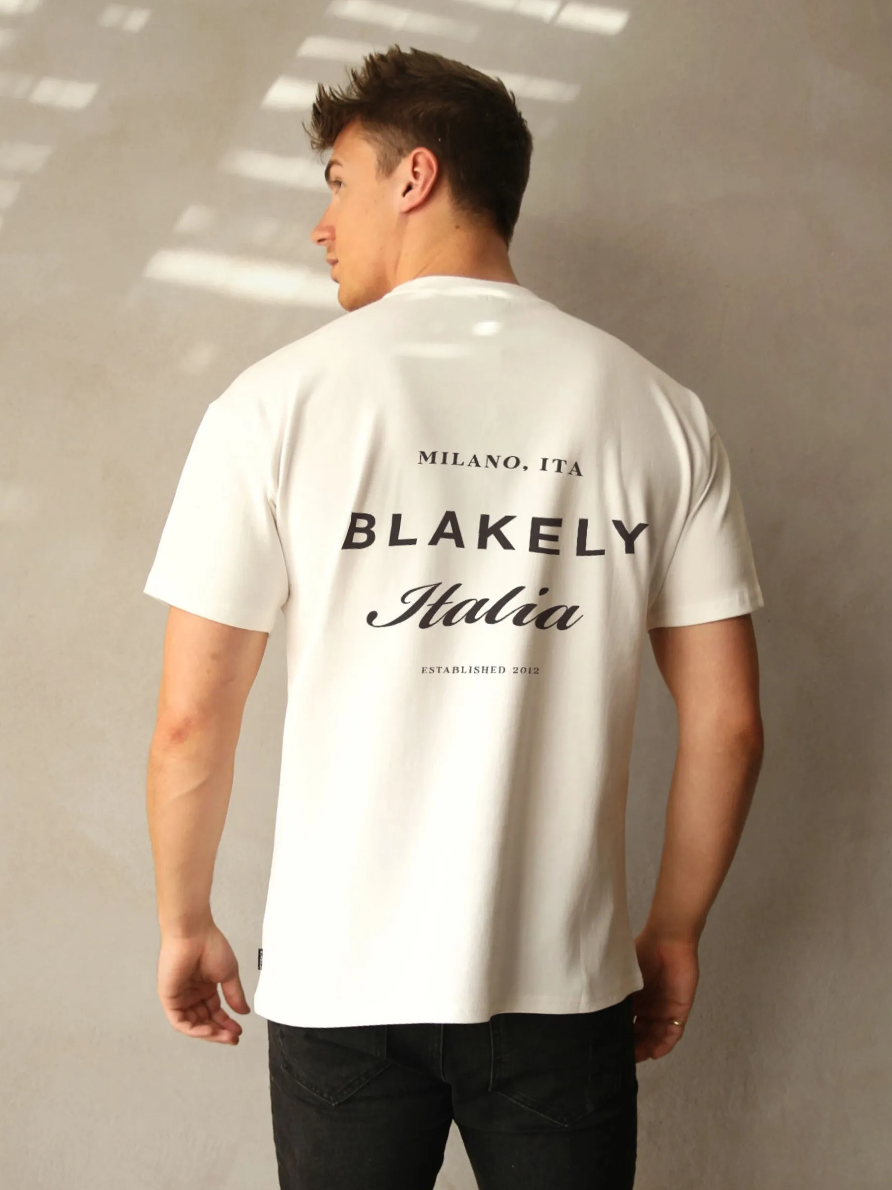 Italia Relaxed T-Shirt - Flat White sold by Blakely product image thumbnail 4