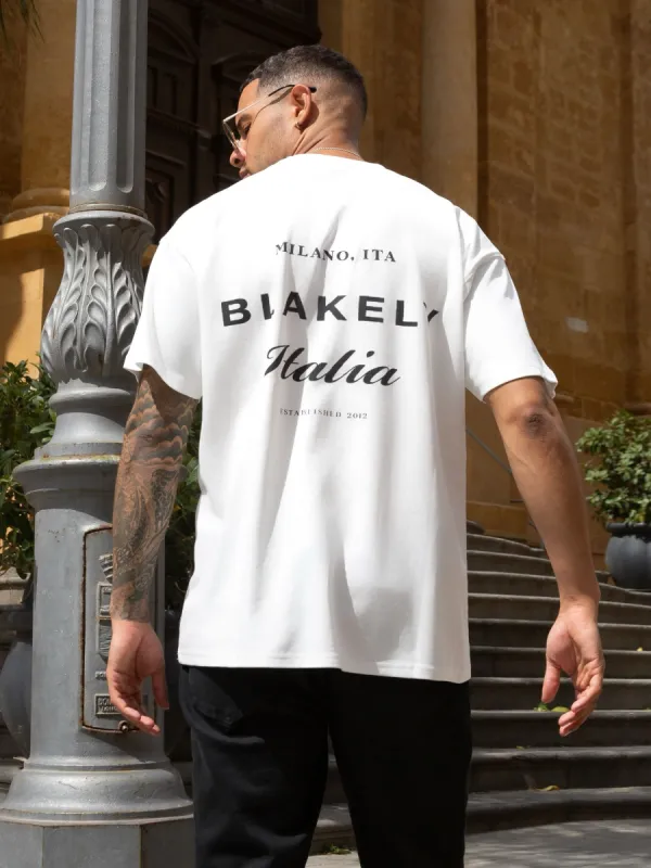 Italia Relaxed T-Shirt - Flat White sold by Blakely