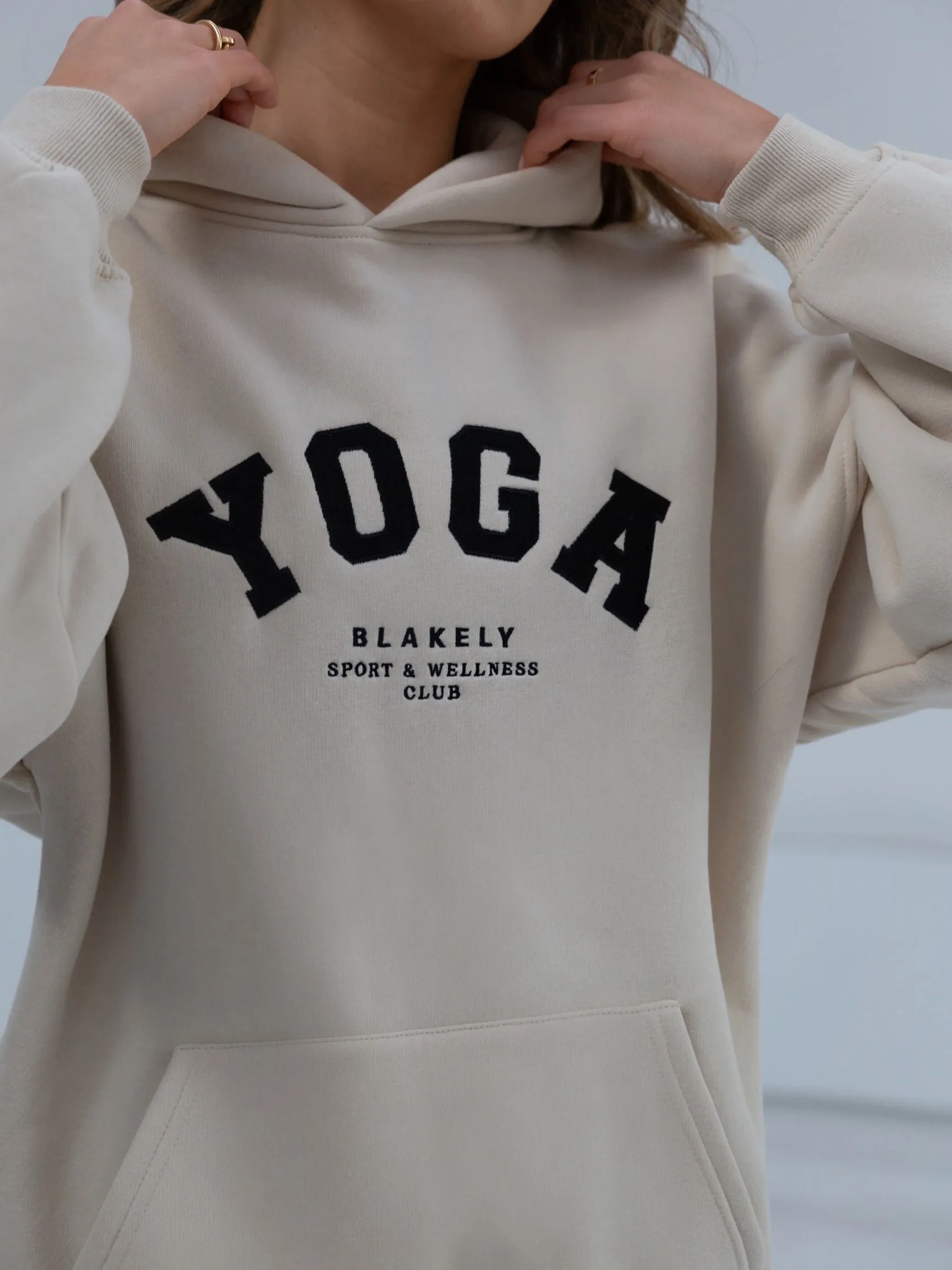Yoga Oversized Hoodie - Bone sold by Blakely product image thumbnail 3