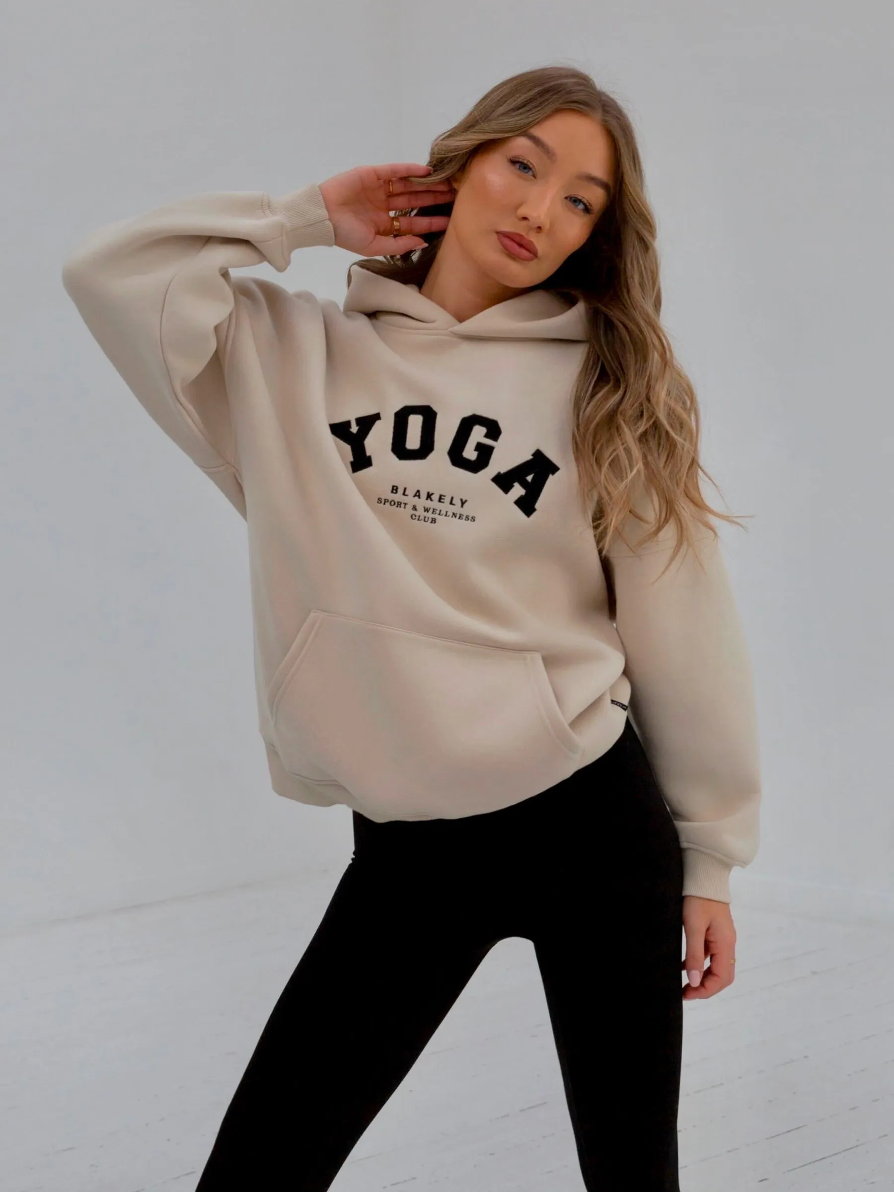 Yoga Oversized Hoodie - Bone sold by Blakely product image thumbnail 2