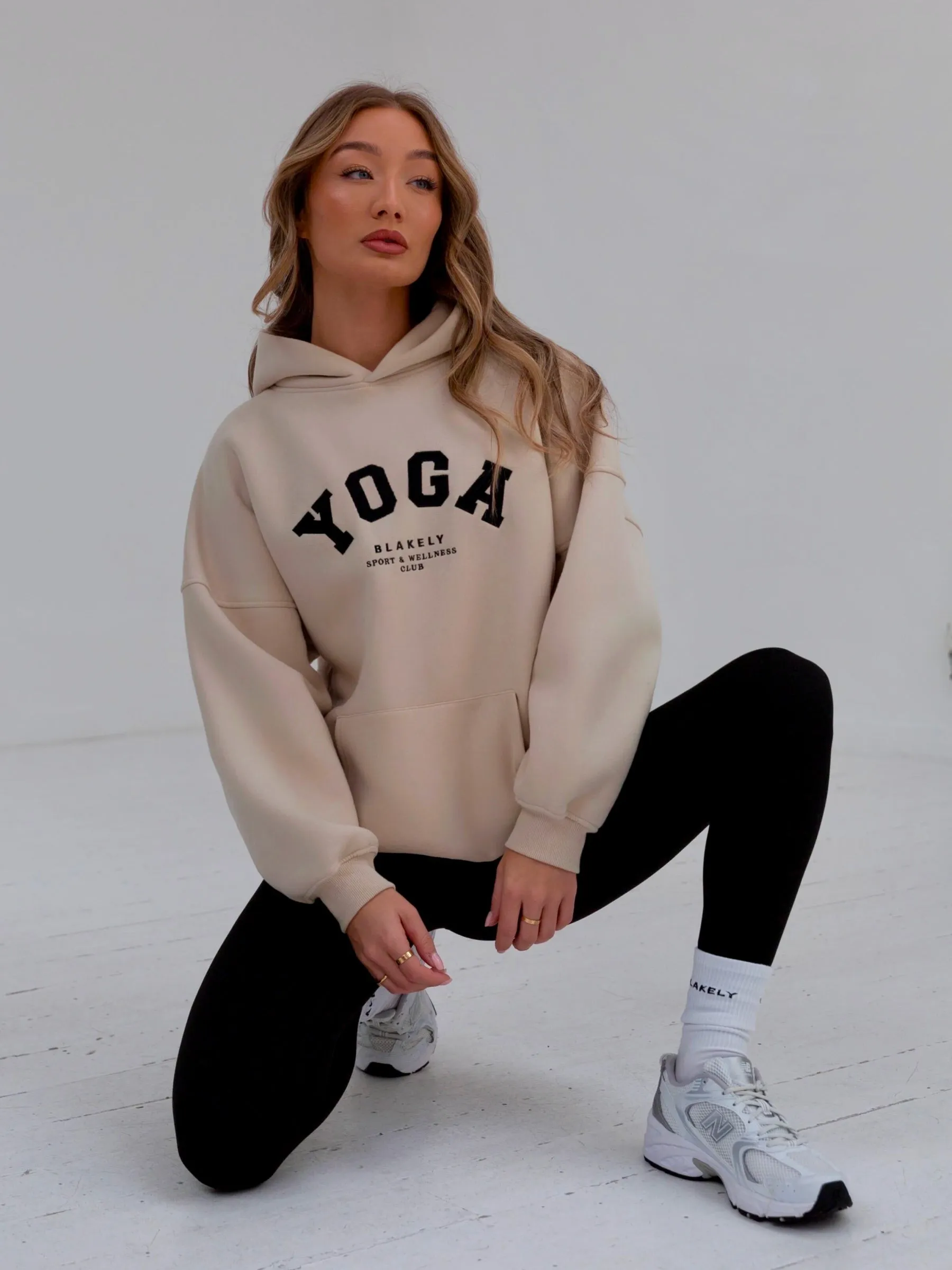 Yoga Oversized Hoodie - Bone | Parallel
