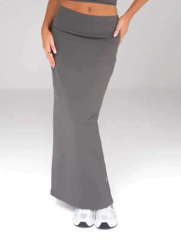 Alessia Maxi Skirt - Charcoal sold by Blakely