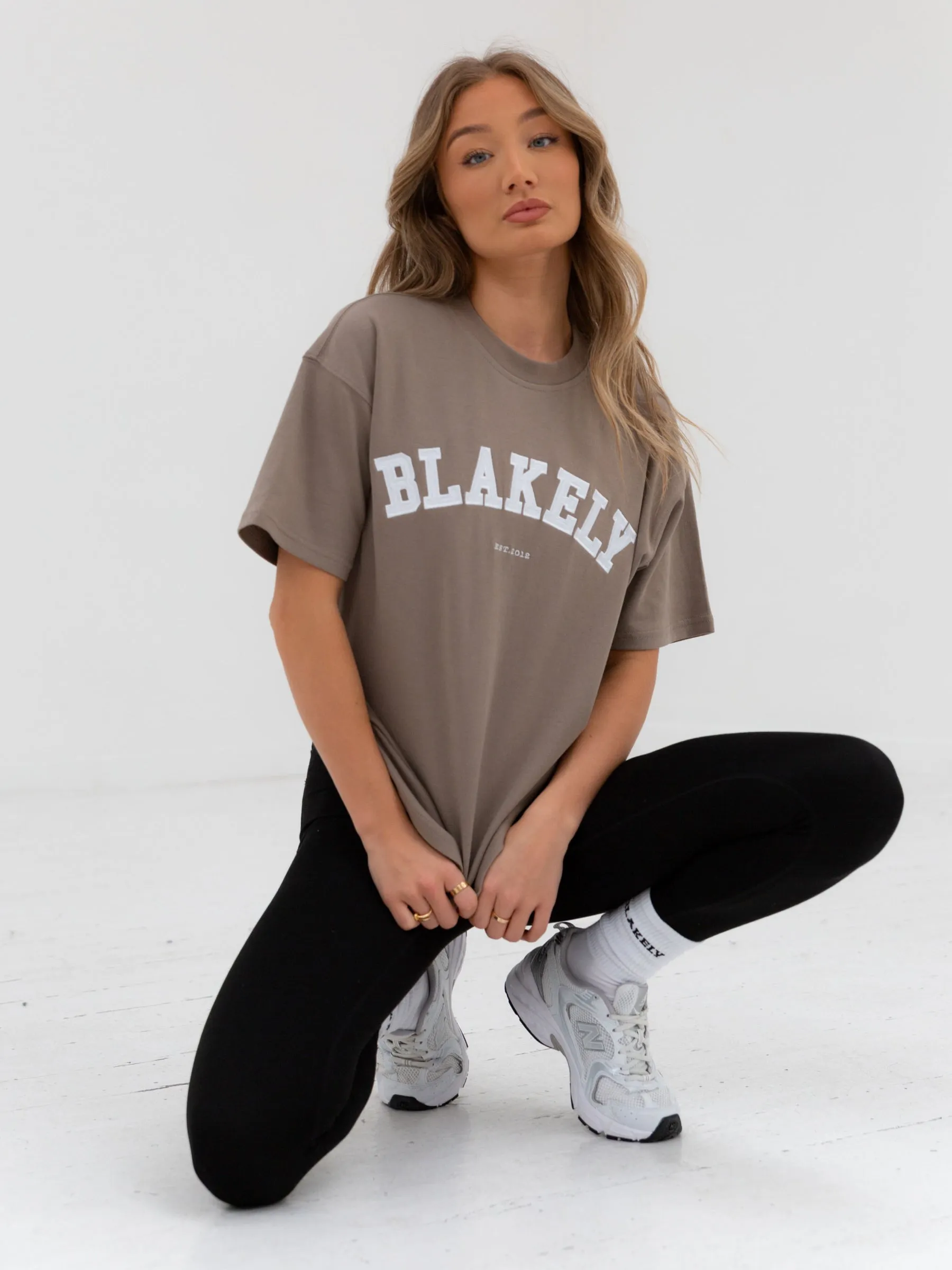 Varsity Oversized T-Shirt - Light Beige sold by Blakely product image thumbnail 3