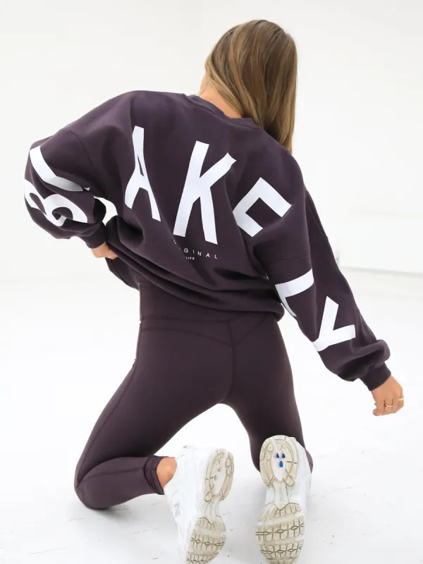 Isabel Oversized Jumper - Plum sold by Blakely