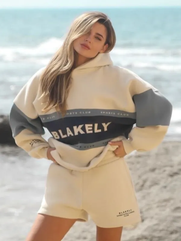 Alpine Oversized Hoodie - Navy/Chalk sold by Blakely