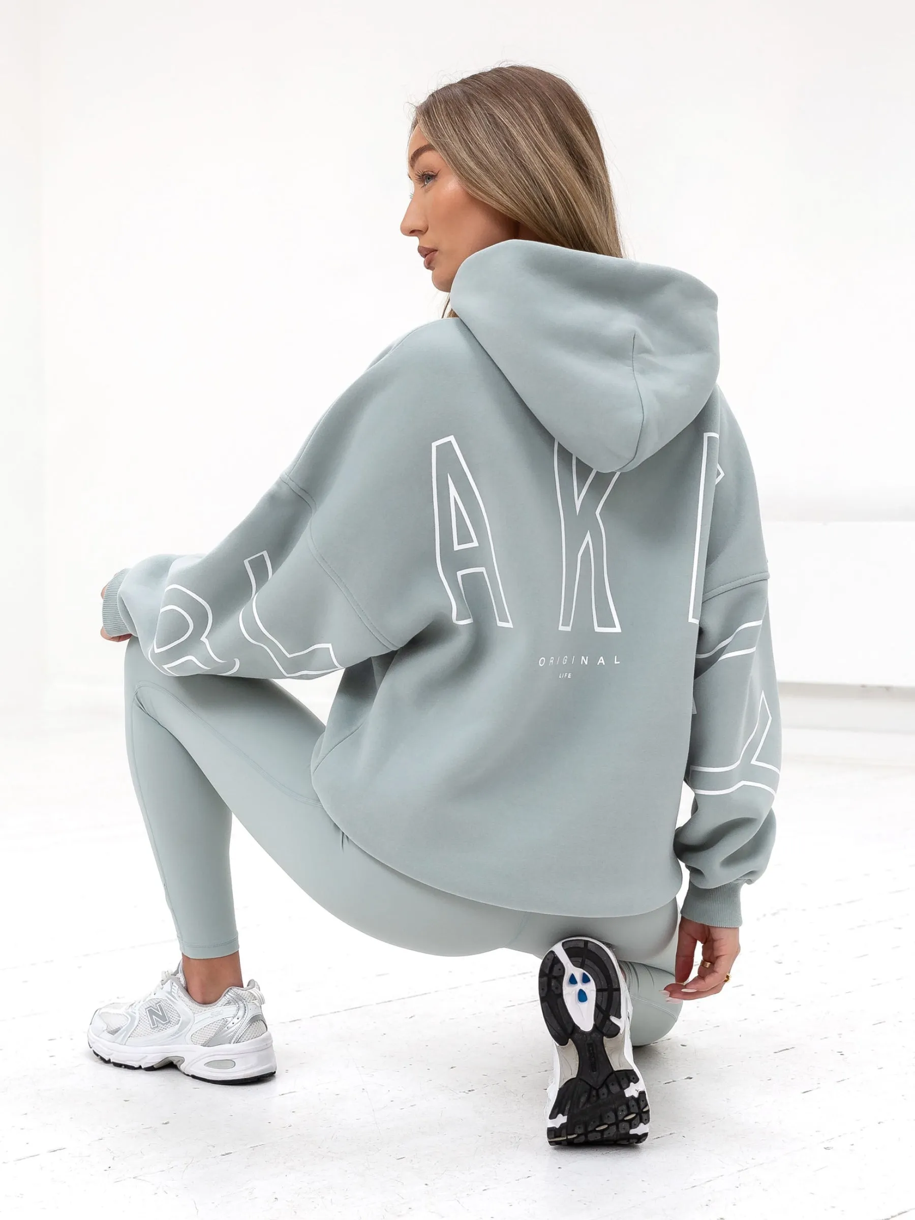 Outline Isabel Oversized Hoodie - Mineral Blue sold by Blakely product image thumbnail 3