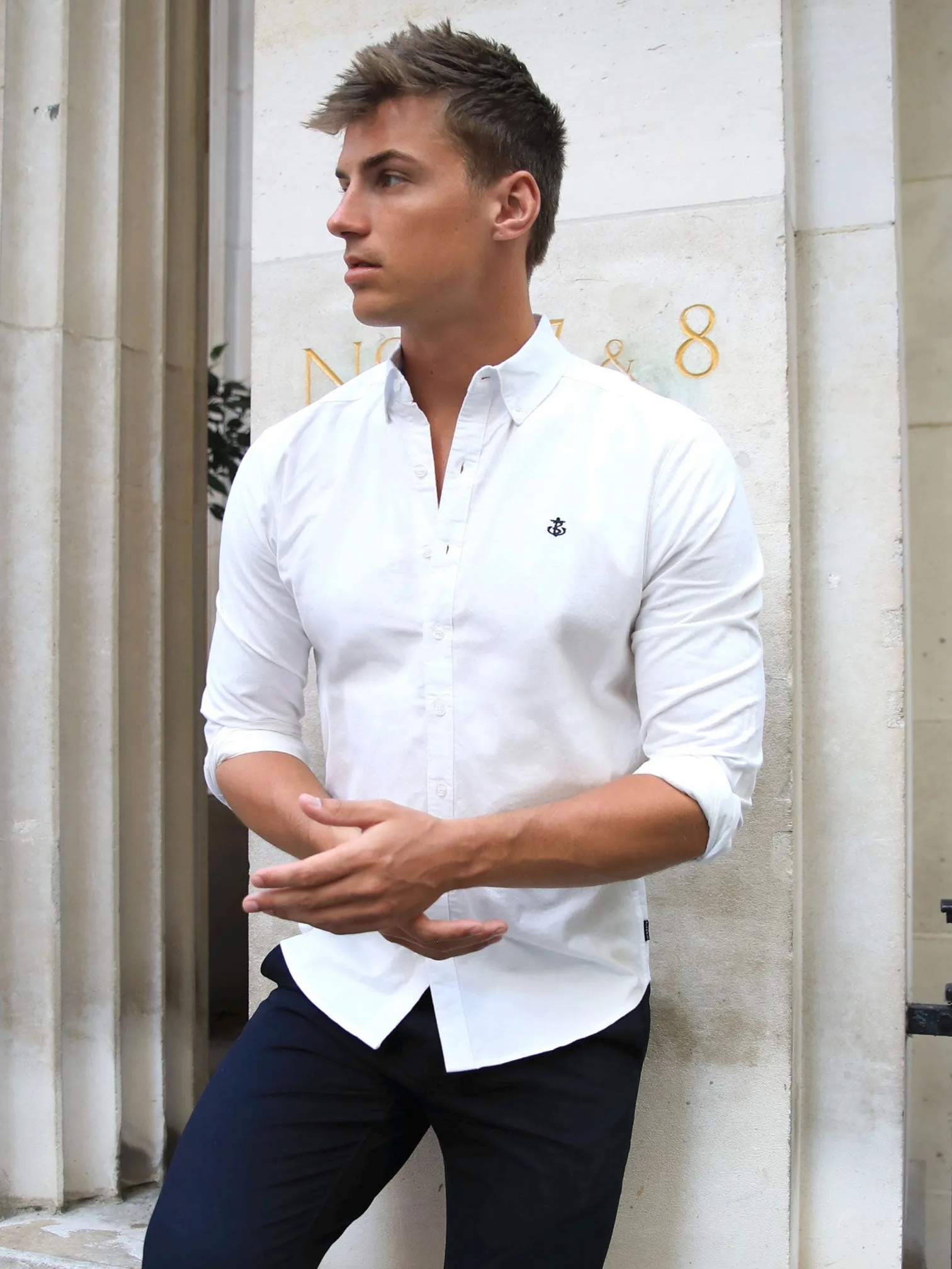 Lisbon Shirt - Off White sold by Blakely