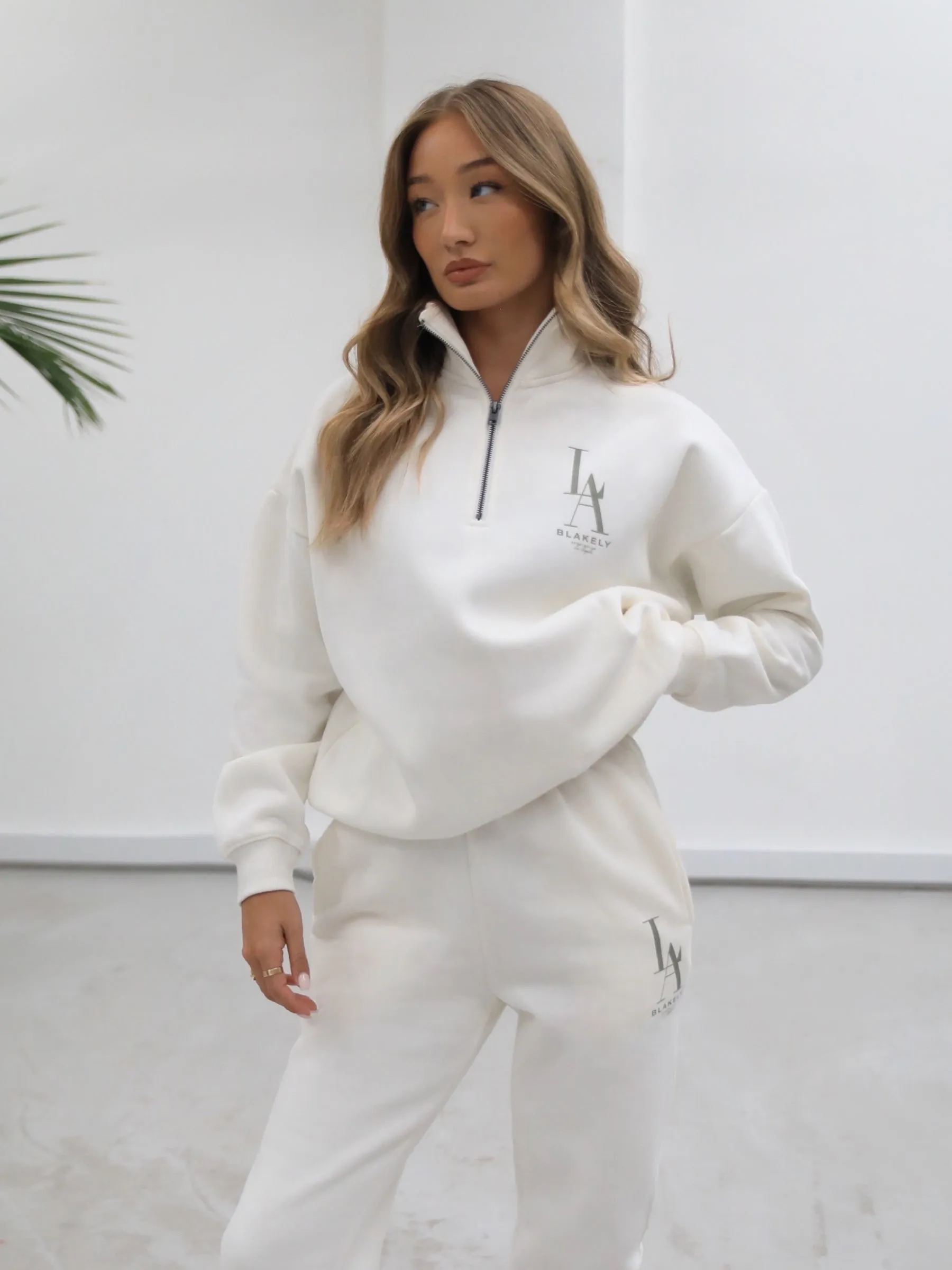 Studio 1/4 Zip Jumper - Ivory sold by Blakely product image thumbnail 5
