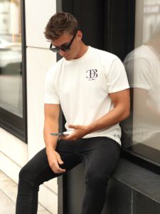 Initial Relaxed T-Shirt - Off White sold by Blakely