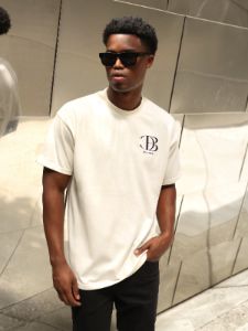 Initial Relaxed T-Shirt - Off White sold by Blakely