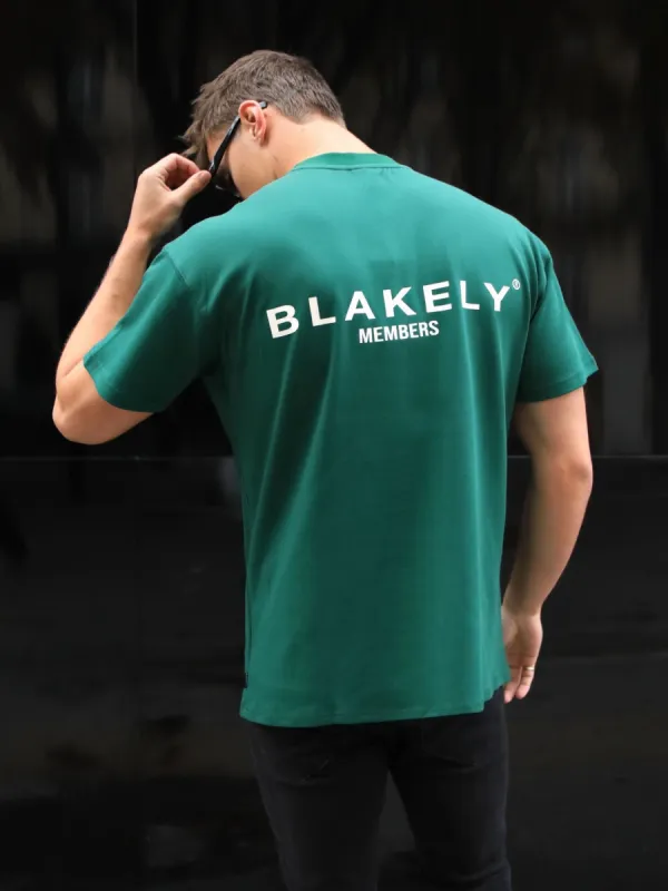 Members Relaxed T-Shirt - Deep Green sold by Blakely