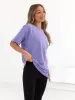 Isabel Oversized T-Shirt - Violet sold by Blakely